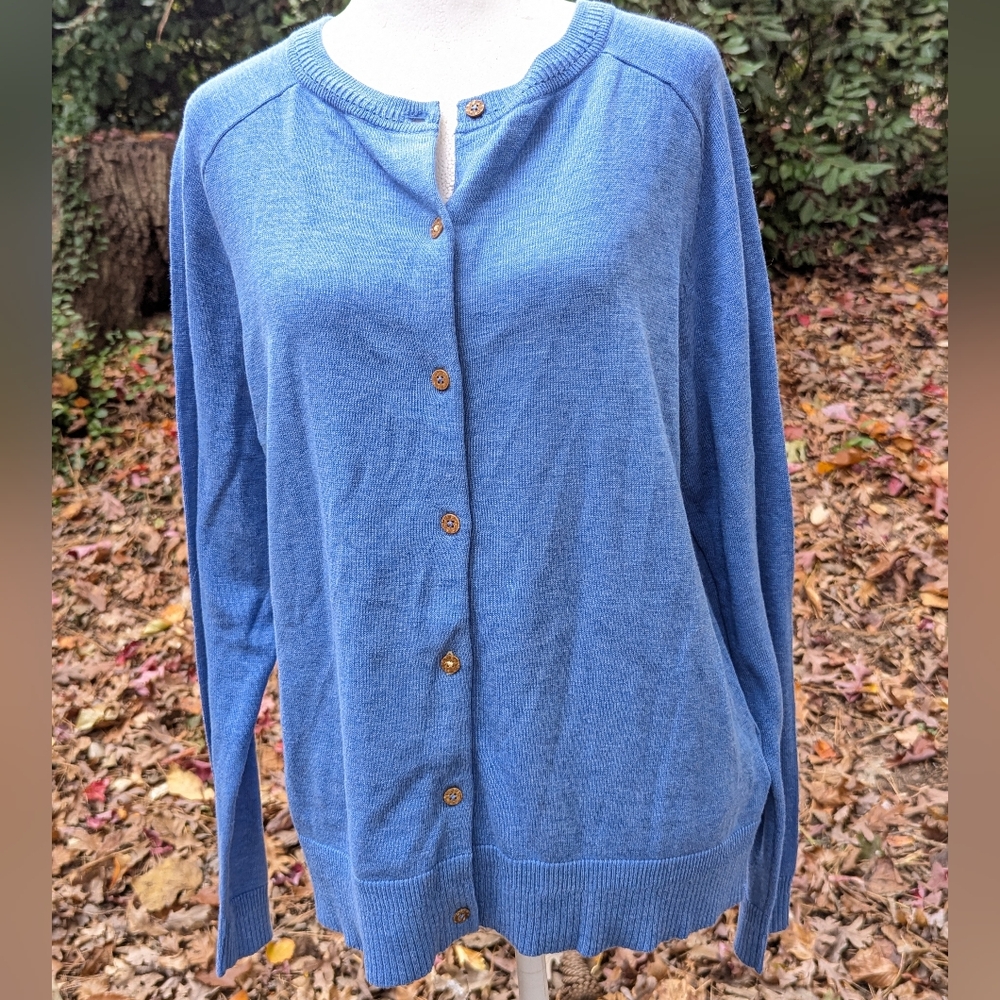 NWT WHITE STUFF Pure Cotton Crew Neck Cardigan